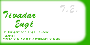 tivadar engl business card
